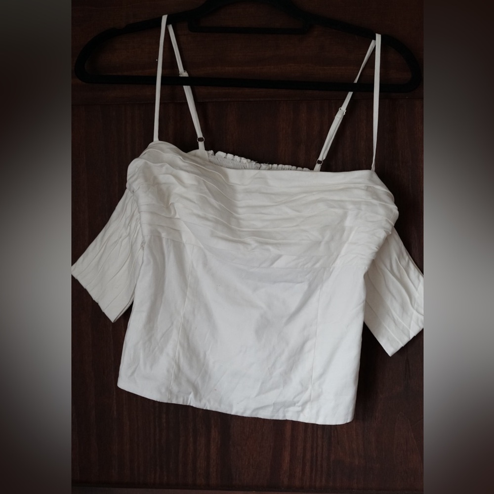 Reformation white off the shoulder top